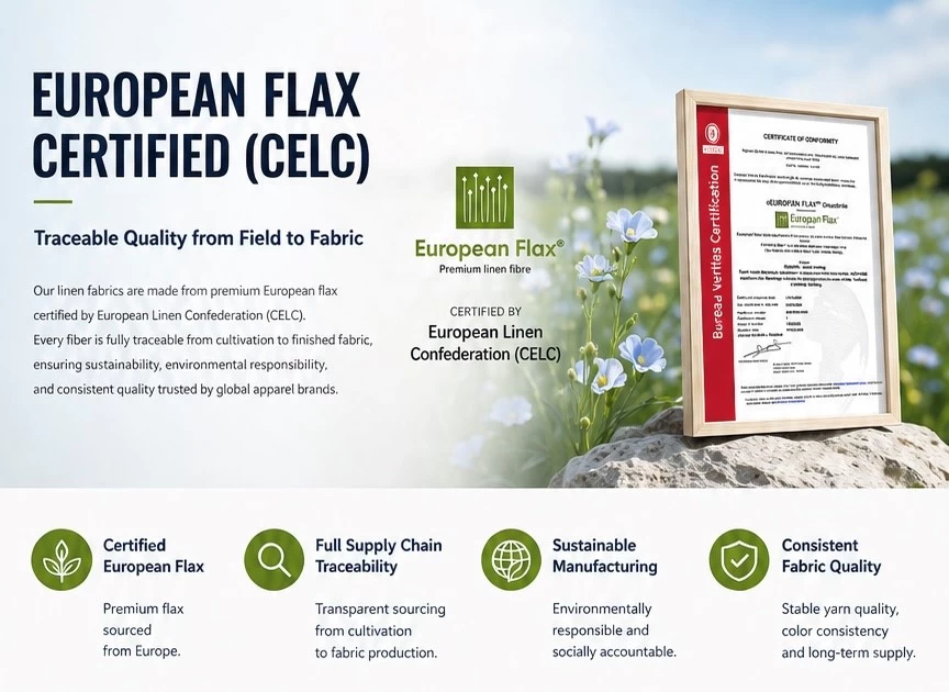 EUROPEAN FLAX Certified Linen Fabric